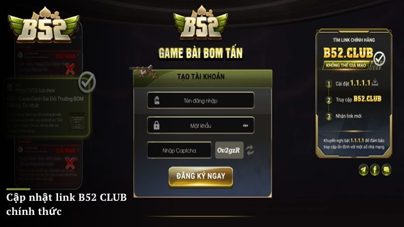 Cập nhật link B52 CLUB chính thức truy cập nhanh khi bị chặn