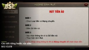 Chi tiết từng bước để rút tiền B52 CLUB thành công 2026