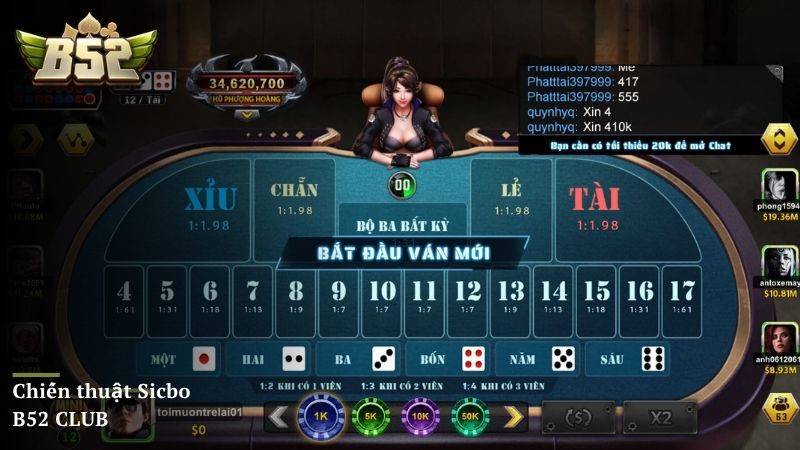 Chiến thuật Sicbo B52 CLUB