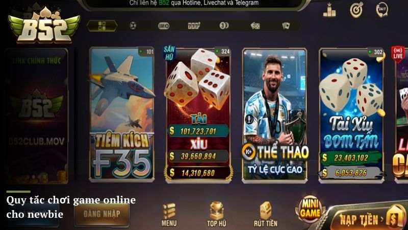 Quy tắc chơi game online cho newbie